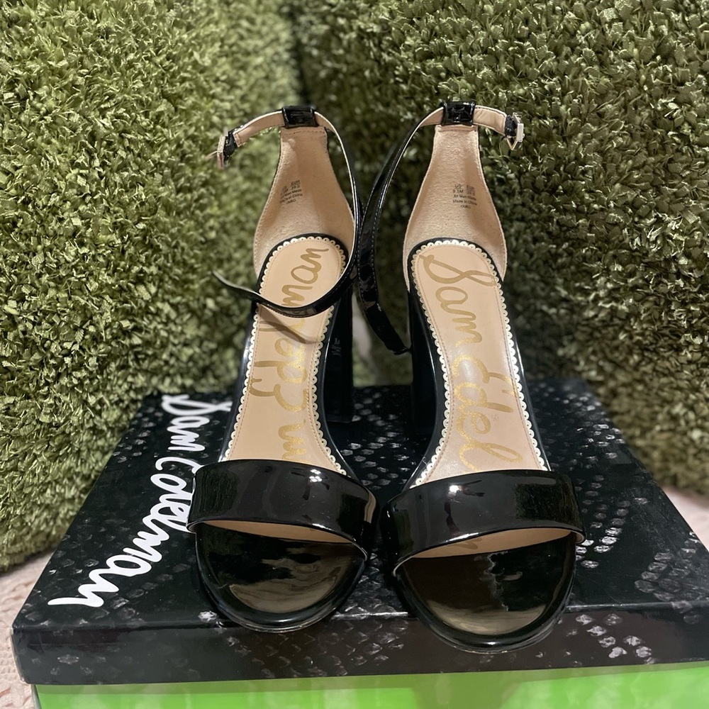 EUC Sam Edelman black patent leather: 9.5M